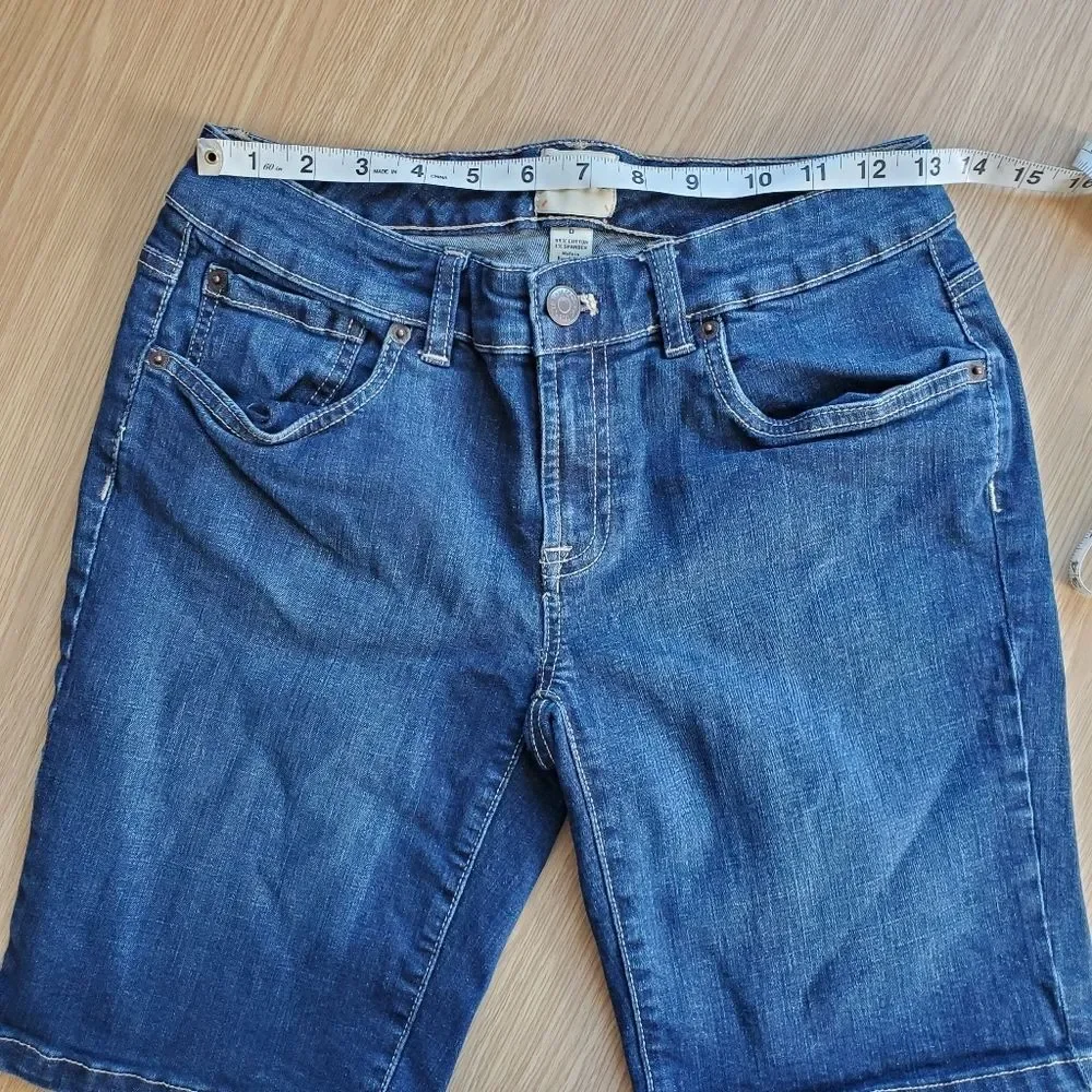 G.H. Bass & Co blue denim Bermuda‎ shorts size 0